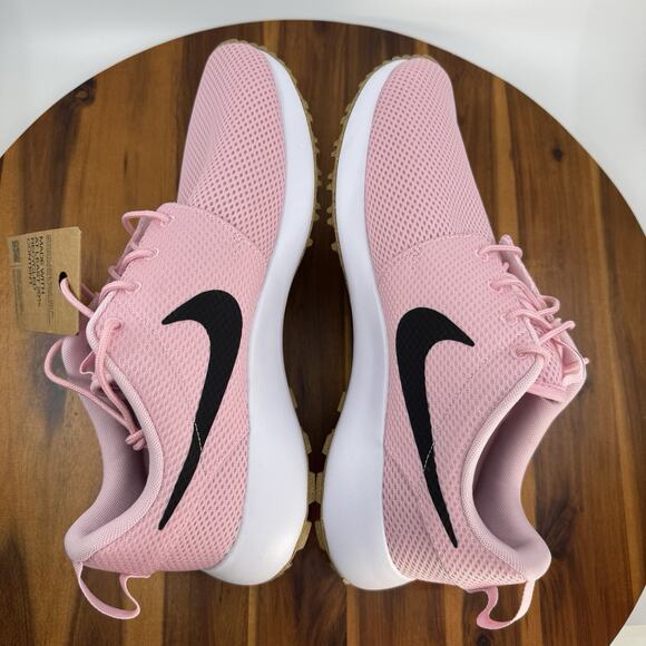 Nike Roshe Golf Next Nature Size 12 Soft Pink Spikeless Golf Shoes NEW - Picture 6 of 12